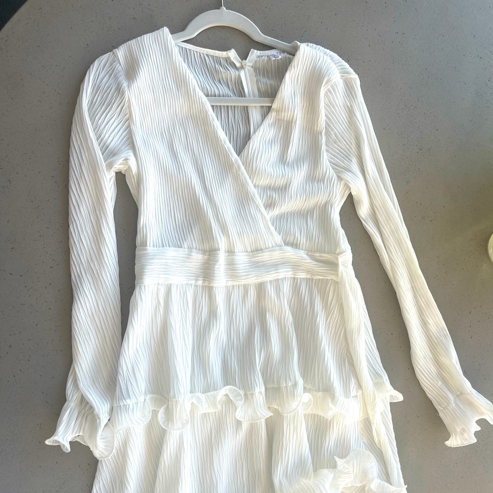 Long Sleeve Ruffle Dress - Size M